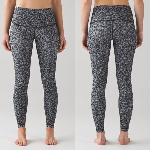 Lululemon Wunder Under Pants Hi-Rise Nulux Plume Black Leggings 20704 - Picture 1 of 15